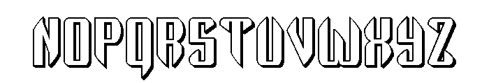 The Immortal 3D Font LOWERCASE