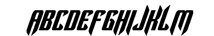 The Immortal Bold Italic Font UPPERCASE