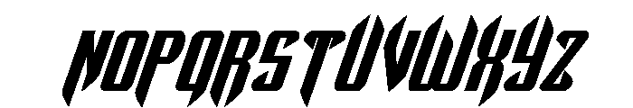 The Immortal Bold Italic Font UPPERCASE