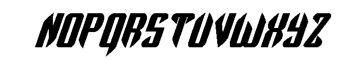 The Immortal Bold Italic Font LOWERCASE