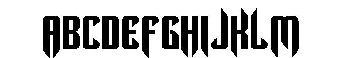 The Immortal Bold Font UPPERCASE