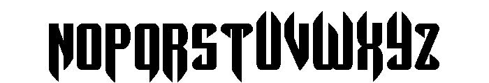 The Immortal Bold Font UPPERCASE
