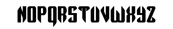 The Immortal Bold Font LOWERCASE