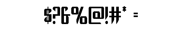 The Immortal Condensed Font OTHER CHARS