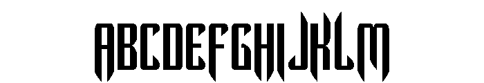 The Immortal Condensed Font UPPERCASE