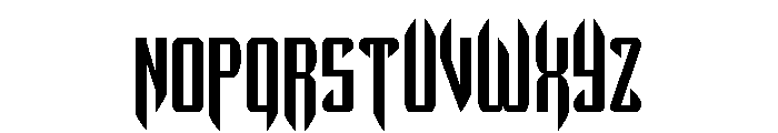 The Immortal Condensed Font UPPERCASE
