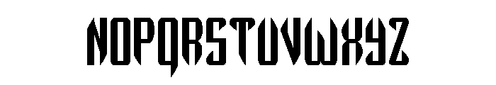 The Immortal Condensed Font LOWERCASE
