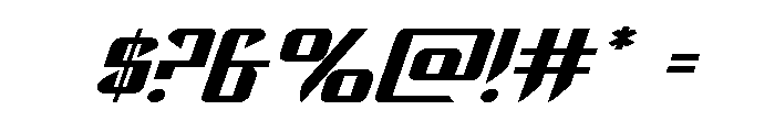 The Immortal Expanded Italic Font OTHER CHARS