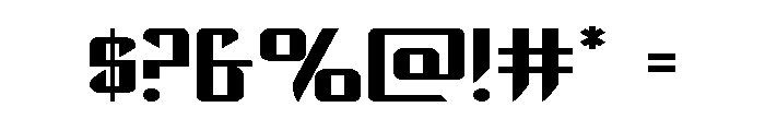 The Immortal Expanded Font OTHER CHARS