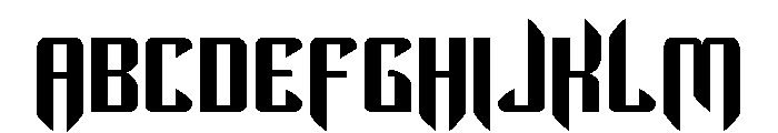 The Immortal Expanded Font UPPERCASE