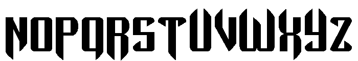 The Immortal Expanded Font UPPERCASE
