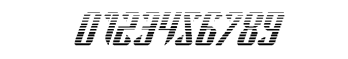 The Immortal Gradient Italic Font OTHER CHARS