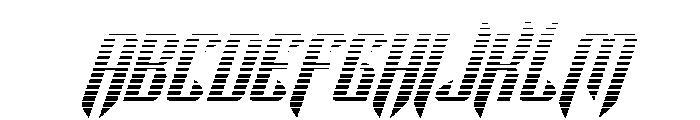 The Immortal Gradient Italic Font UPPERCASE