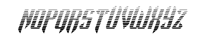 The Immortal Gradient Italic Font UPPERCASE