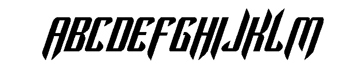The Immortal Italic Font UPPERCASE