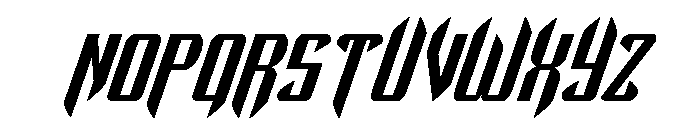 The Immortal Italic Font UPPERCASE