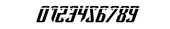 The Immortal Laser Italic Font OTHER CHARS