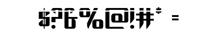 The Immortal Laser Font OTHER CHARS