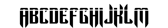 The Immortal Laser Font UPPERCASE