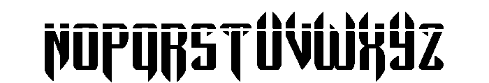 The Immortal Laser Font UPPERCASE