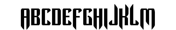 The Immortal Font UPPERCASE