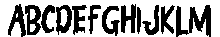 The Incredible Demon Font UPPERCASE
