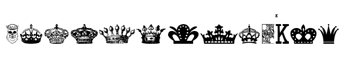 The King Font LOWERCASE