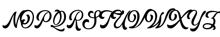 The Kogles Script DEMO Font UPPERCASE
