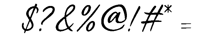 The Lady in the Boulevard Font OTHER CHARS