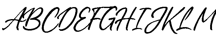 The Lady in the Boulevard Font UPPERCASE
