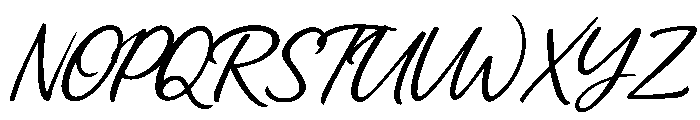 The Lady in the Boulevard Font UPPERCASE