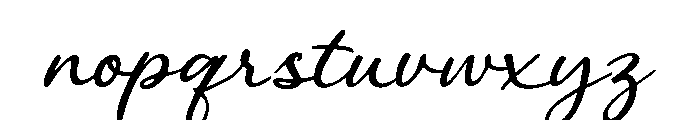 The Lady in the Boulevard Font LOWERCASE