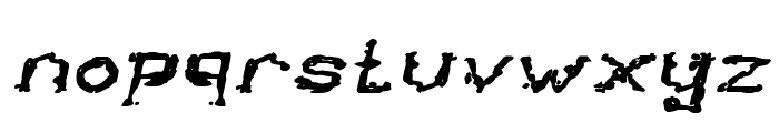 The Lazy Dog Bold Italic Font LOWERCASE