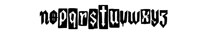 The Lord Of Punk Font LOWERCASE