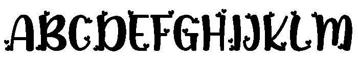 The Love Movies Font UPPERCASE
