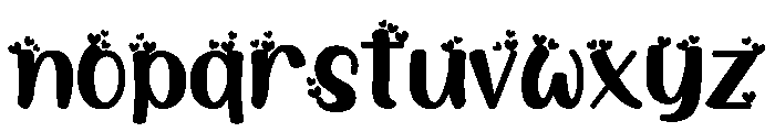 The Love Movies Font LOWERCASE