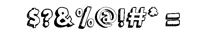 The Magic Cookie Font OTHER CHARS