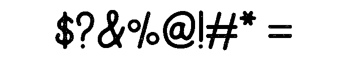 The Monokill Vintage Font OTHER CHARS
