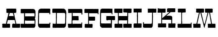 The New West Font UPPERCASE