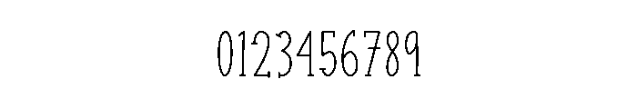 The Notebook Font OTHER CHARS