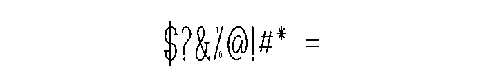 The Notebook Font OTHER CHARS