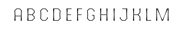 The October Two Light Font LOWERCASE