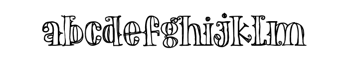 The Old Forest Outline Font LOWERCASE