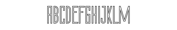 The Orange Demo Outline Font UPPERCASE