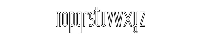The Orange Demo Outline Font LOWERCASE