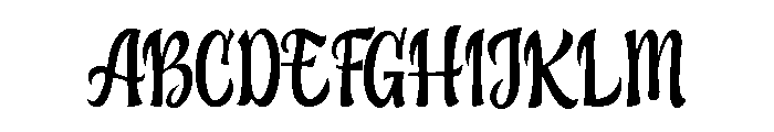 The Oriental Silence Font UPPERCASE