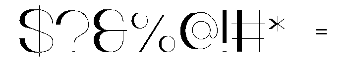 The Outsiders Font OTHER CHARS