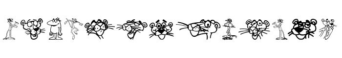 The Pink Panther Font LOWERCASE