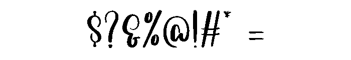 The Pumpkin Font OTHER CHARS