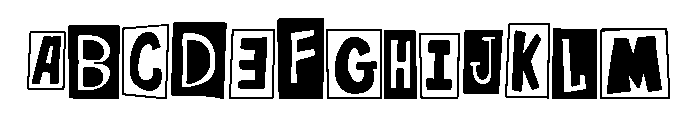 The Punk Grandmother Font UPPERCASE